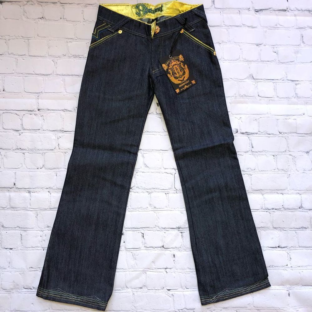 NWT Girls Size 8 Aristabrat Embellished Couture Denim Blue Jeans